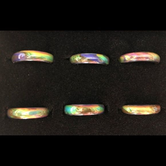 Opalescent Mood Rings Beautiful Color Change - Picture 5 of 7
